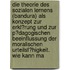 Die Theorie Des Sozialen Lernens (Bandura) Als Konzept Zur Erkl�Rung Und Zur P�Dagogischen Beeinflussung Der Moralischen Urteilsf�Higkeit. Wie Kann Ma