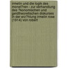 Irmelin Und Die Logik Des Monet�Ren - Zur Verhandlung Des �Konomischen Und Geldtheoretischen Diskurses in Der Erz�Hlung Irmelin Rose (1914) Von Robert door Anne-Christin Sievers