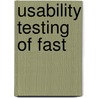 Usability testing of fast door J. van Wijngaarden