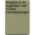 Wegwijs in de algemeen wet inzake rijksbelastingen