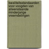 Kwaliteitsstandaarden voor voogden van alleenstaande minderjarige vreemdelingen door Martine Goeman