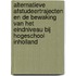 Alternatieve afstudeertrajecten en de bewaking van het eindniveau bij Hogeschool Inholland