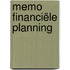 Memo financiële planning