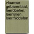 Vlaamse Gebarentaal, leerdoelen, leerlijnen, leermiddelen