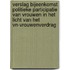 Verslag bijeenkomst politieke participatie van vrouwen in het licht van het VN-Vrouwenverdrag