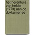 Het herenhuis van Helder (1773) aan de Dokkumer Ee