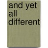 And yet all different door Ton de Kraay