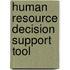 Human resource decision support tool