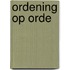 Ordening op orde