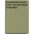 Inspiratiekalender voor het openbaar onderwijs