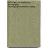 Effect wet en regeling op bezoldiging woningcorporatieberstuurders door Siemen van der Werff