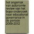 Het ongemak van autonomie review van het BOPO-onderzoek naar educational governance in de periode 2009-2012