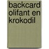 Backcard olifant en krokodil