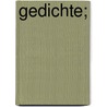 Gedichte; by Gottfried August Bürger