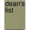 Dean's List door John B. Bader