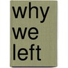Why We Left by Joanna Brooks