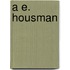 A E. Housman
