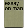 Essay On Man door Mark Pattison