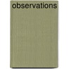 Observations door Russell Campbell