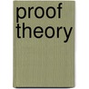 Proof Theory door K. Sch Tte