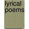 Lyrical Poems door Jr 1855-1913 Tutin