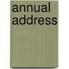 Annual Address door Daly Charles P. (Charles Pat 1816-1899