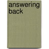 Answering Back door Jane Willis