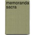 Memoranda Sacra