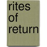 Rites of Return door Marianne Hirsch