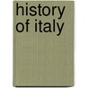 History of Italy door William Hunt