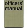 Officers' Manual door James Alfred Moss