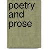 Poetry And Prose by Elizabeth ??
