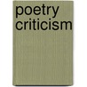 Poetry Criticism by Not Available
