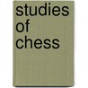 Studies of Chess door Francois Danican Philidor