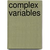 Complex Variables by Research and Education Association