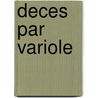 Deces Par Variole by Source Wikipedia