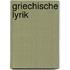 Griechische lyrik
