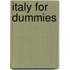 Italy For Dummies door Nicky Swallow