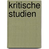 Kritische Studien door Frantisek Palack�