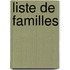 Liste de Familles