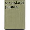 Occasional Papers by H. B Irving