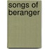 Songs Of Beranger