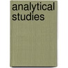 Analytical Studies door Honor� De Balzac