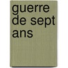 Guerre De Sept Ans by Source Wikipedia