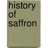 History of Saffron door Ronald Cohn