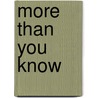 More Than You Know door Penny Vincenzi