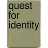 Quest for Identity door Randall Bennett Woods