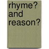 Rhyme? And Reason? by Oxford) Carroll Lewis (Christ Church College