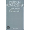 Sanctorum Communio by Dietrich Bonhoeffer