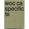 Woc Ca Specific Te door Zumdahl